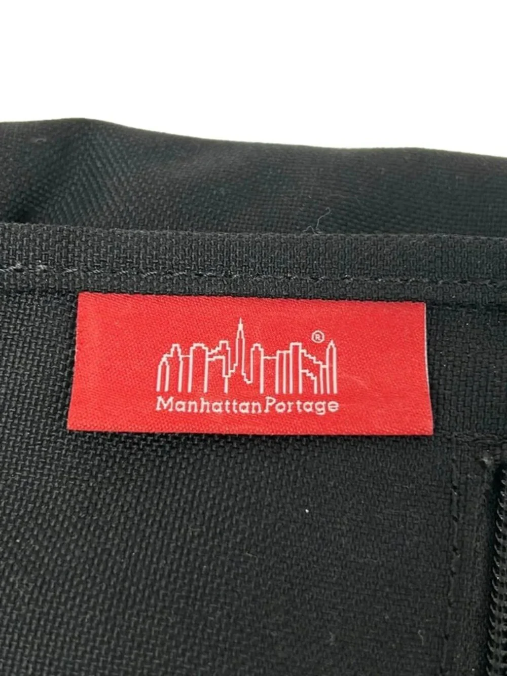 Manhattan Portage Black Red Multi Nylon Backpack
